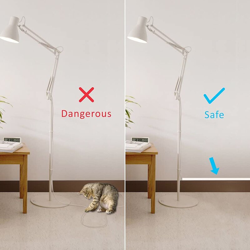 One-Cord Channel Cable Concealer - CMC-03 Cord Cover Wall Cable Management System - 125 Inch Cable Hider Raceway Kit