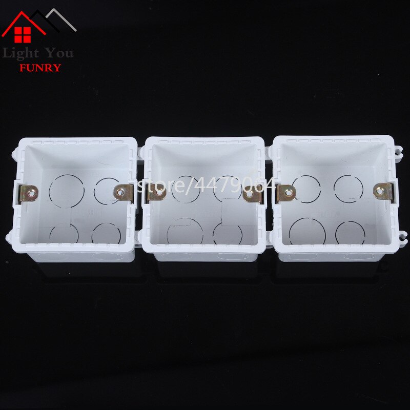 Switch Socket junction installation box universal box multi-splicing box flame retardant bottom box 86mm*86mm*50mm