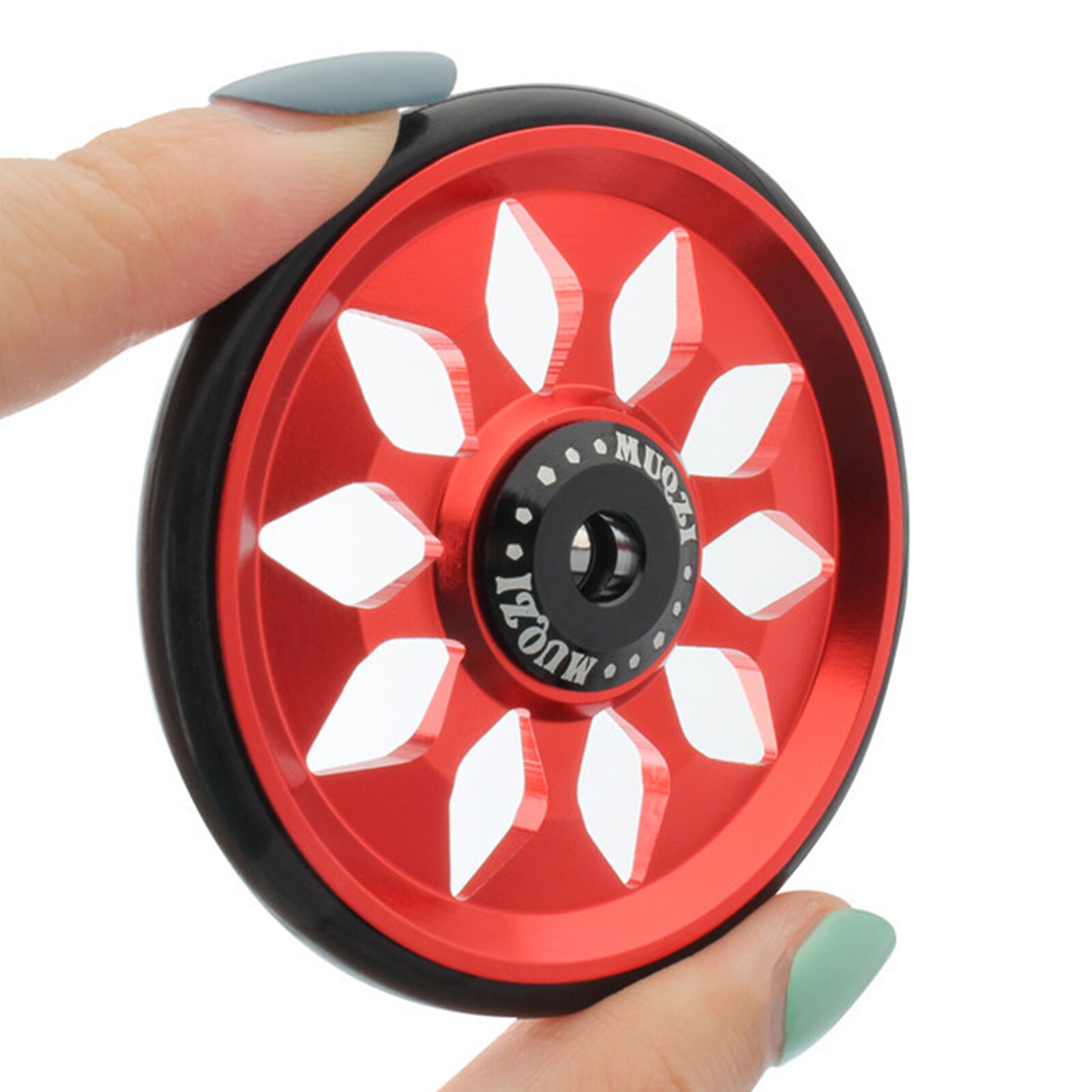 Piezas de Repuesto de aleación de aluminio para bicicleta Brompton, recambio suave y silencioso, ligero y plegable, 1 par: Rojo