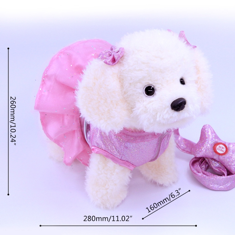 Jouet en peluche électrique avec laisse pour enfants, chiot, jouet de marche, Simulation de chant, danse, chien, musique, chien mécanique