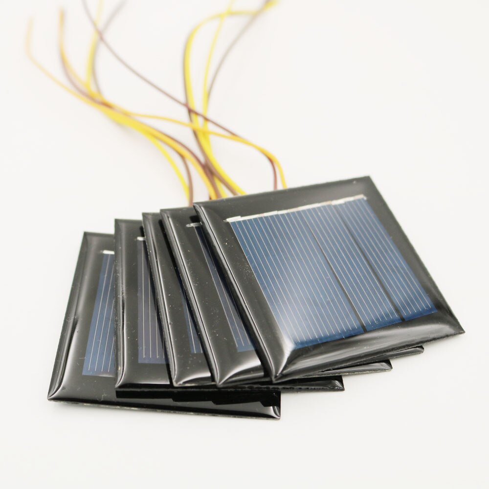 2V 100mA 0.2Watt extend wire Solar Panel Polycrystalline Silicon DIY Battery Charger Small Mini Solar Cell cable toy home lighti