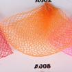 Handgemaakte bruidshoofddeksels tule fascinator hoed haarspeld dames formele huwelijkshaaraccessoires bloemenhoed: Oranje