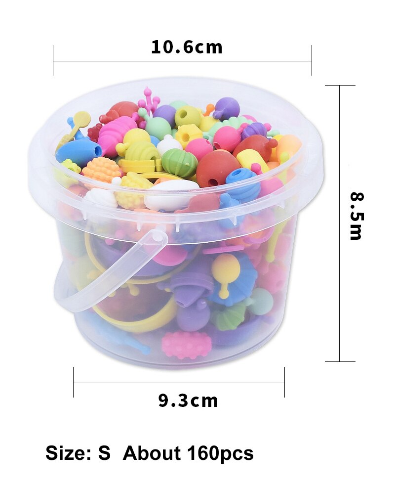 Pop Perlen Spielzeug Creativel Kunst Und Handwerk Für freundlicher Armbinde schnappen Zusammen Schmuck Bausatz Pädagogisches Spielzeug Für freundlicher GYH: S