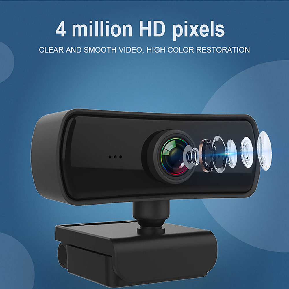 TISHRIC PC03 1080p Autofocus Camera Web USB PC Webcam 2K 400W HD 2560x1440 Pixel per videoconferenza remota