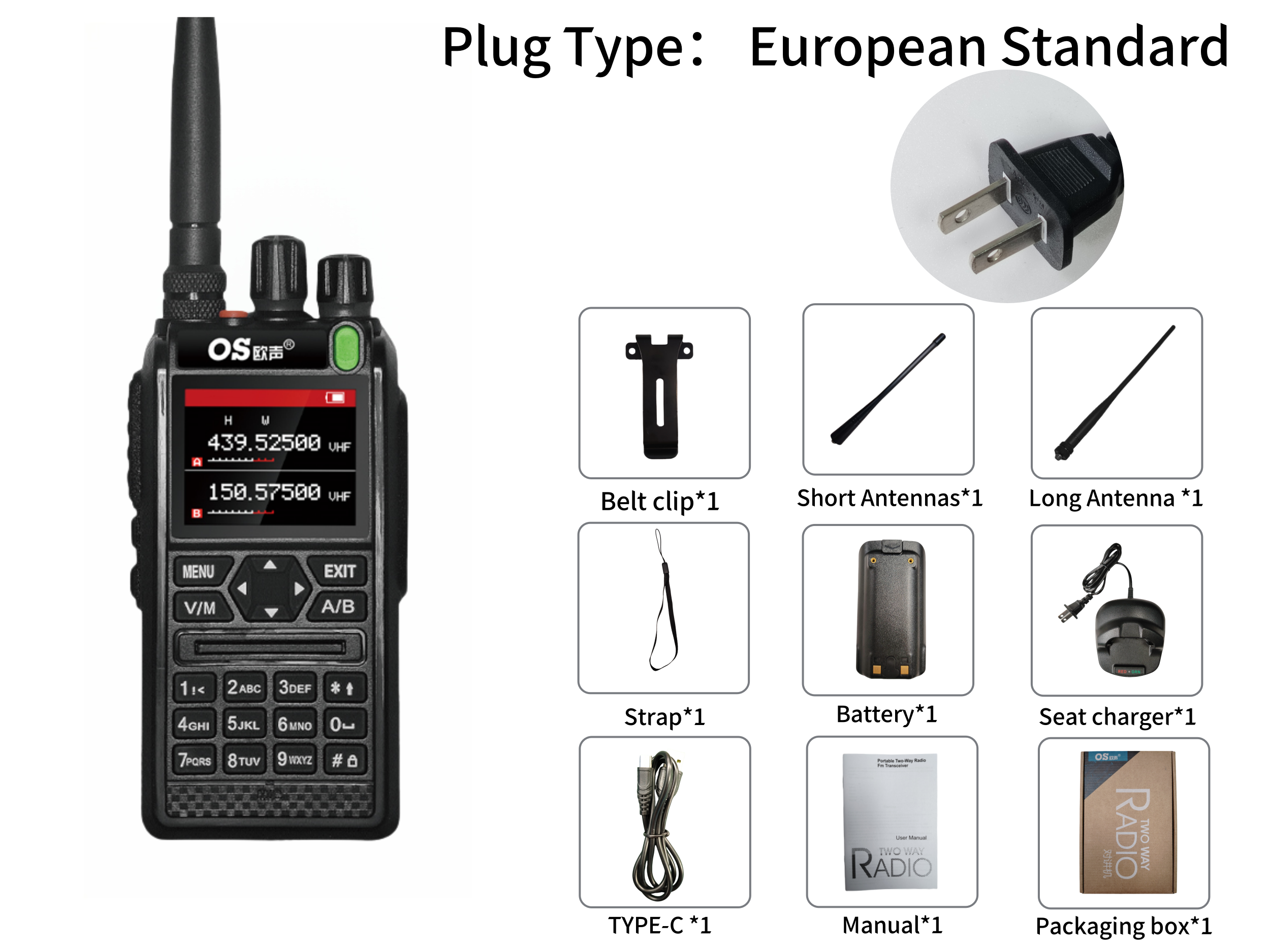 OS-DMR Brand Factory Two Way Radio Passed CE FCC UHF VHF Full Band Roger DTMF OS-8900UV Long Range Communication Radios: Other