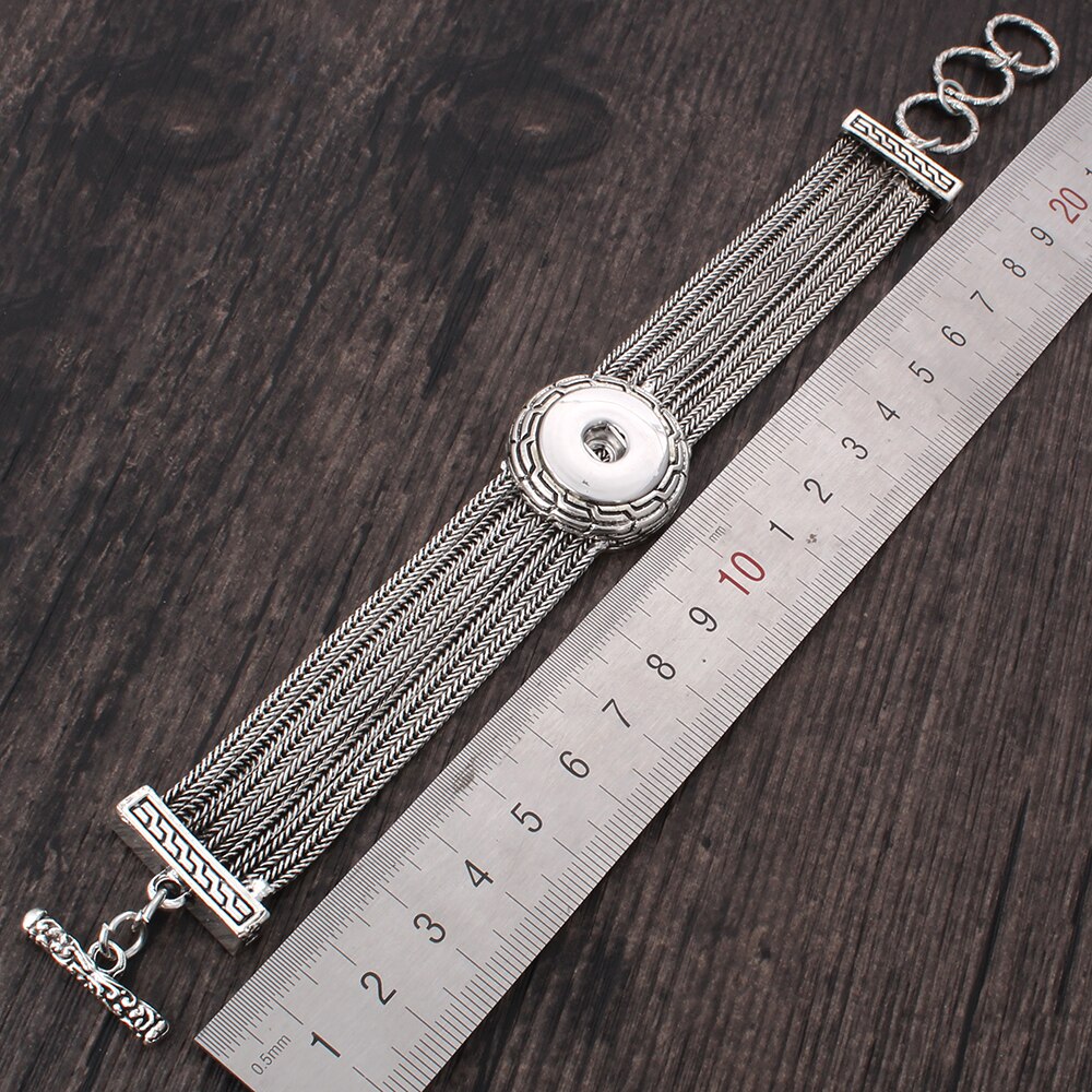18mm Snap Jewelry Snap Bracelet Snap Button Bracelet Bangles Fit 18MM Snap Jewelry for Women Men Bracelets