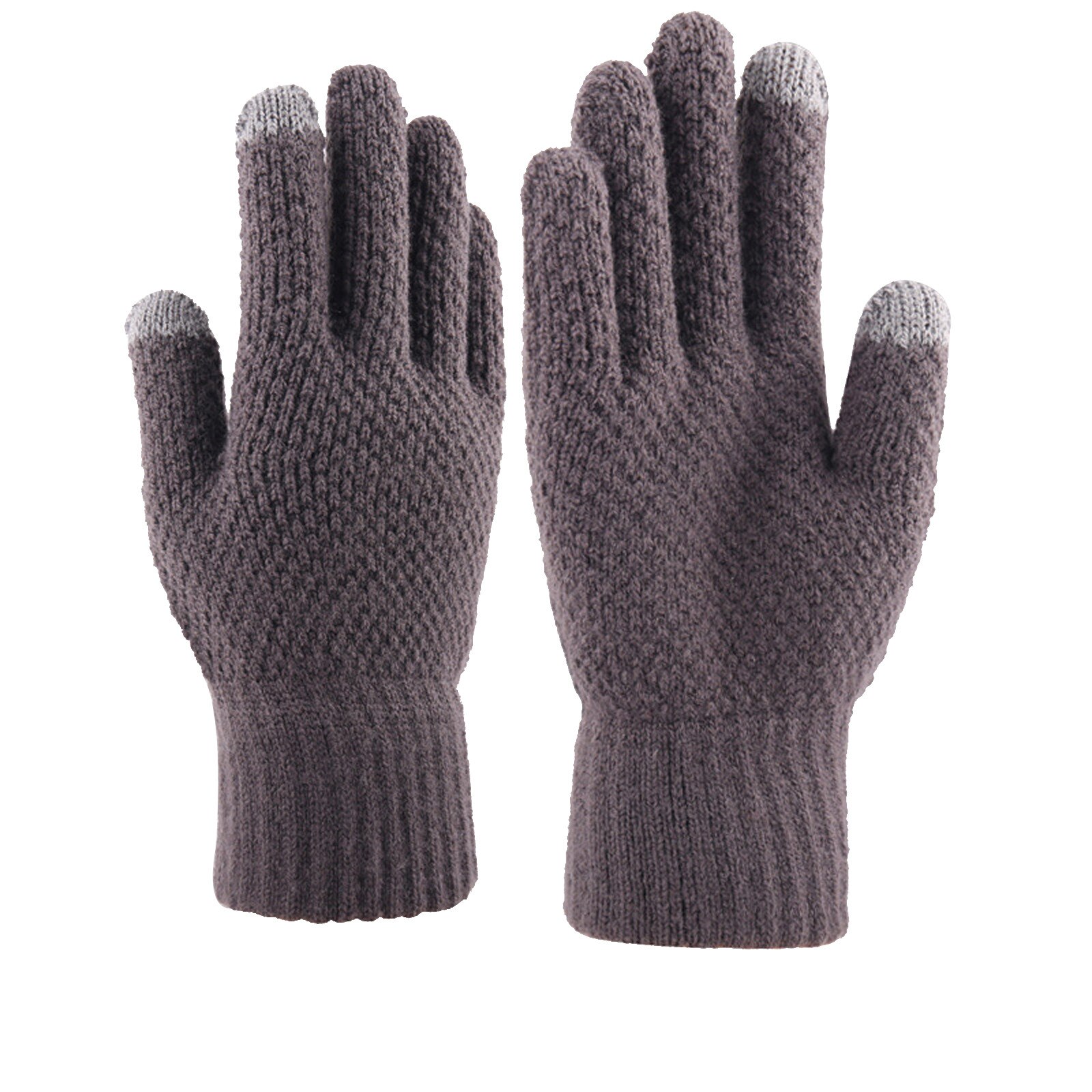 Spring Winter Men's Glove Fall And Winter Mittens Thickened Knitted Warm Woolen Gloves Pure Color Cycling Перчатки #j1p: D