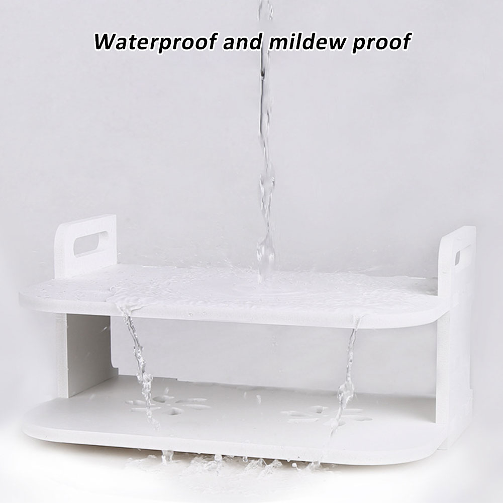 Accesorios de almacenamiento, soporte de pared para enrutador, soporte grueso para reproductor de dvd, estante para caja de tv, ahorro de espacio, hogar moderno.