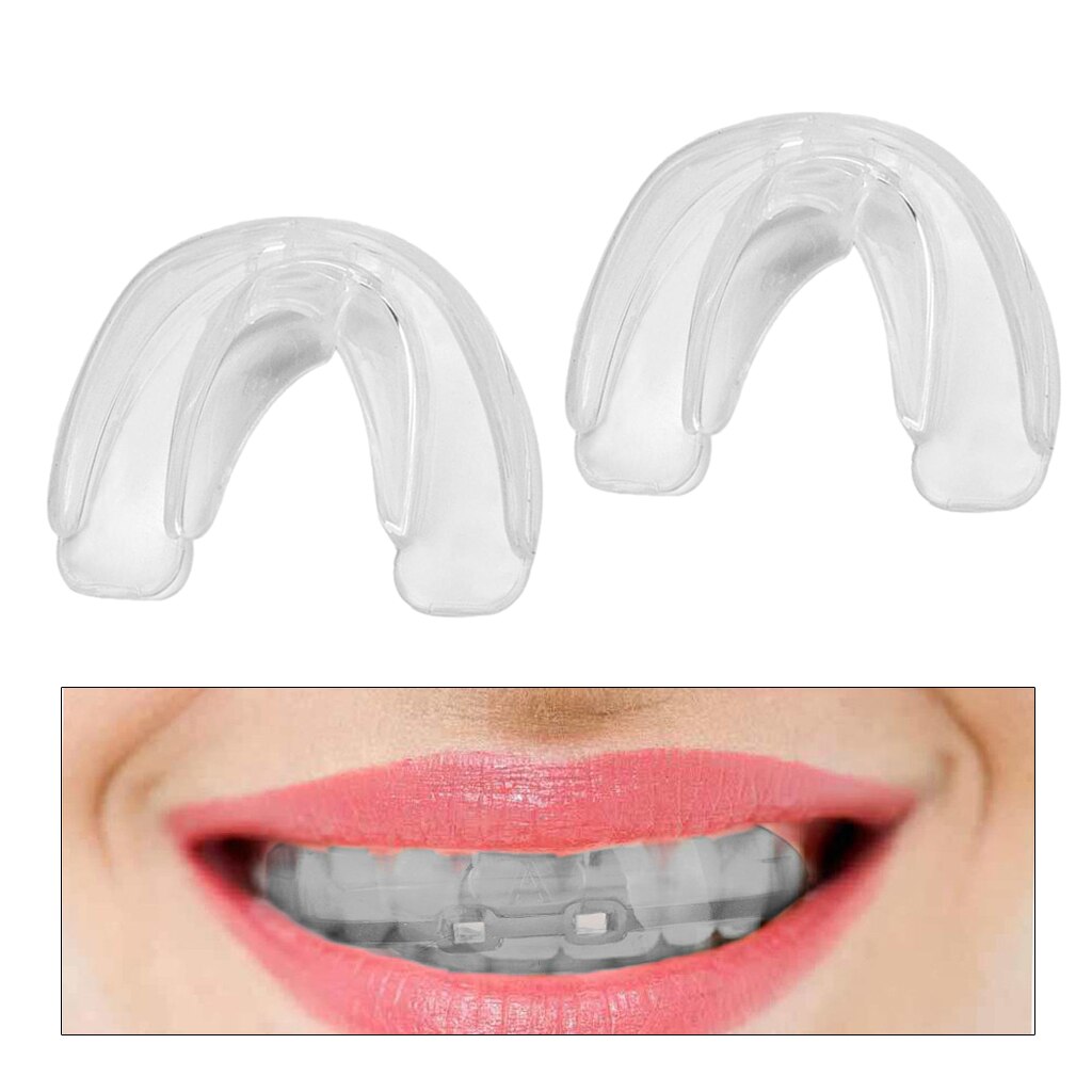2Pcs Teeth Straightener Retainer Mouth Guards Mouthguard for Grinding Teeth, Silicone Mouthguard, Teeth Alignment