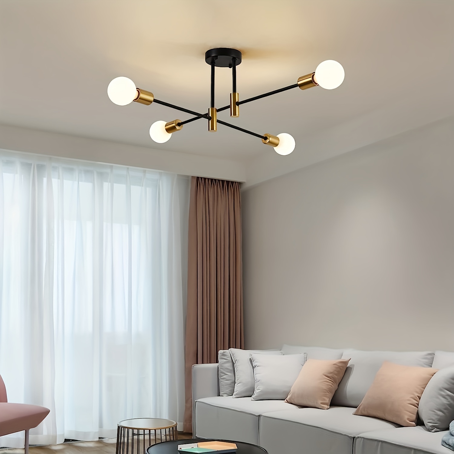 Moderne industriële hanglamp, zonder lamp, voor woonkamer, eetkamer, slaapkamer, keuken, café, zwarte led-verlichting voor kamer