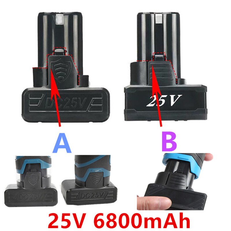 25v 21v 16.8v 12v 18650 lithium li-ion batteri til trådløs skruetrækker elektrisk boremaskine batteri værktøj oplader batteri 3.7v