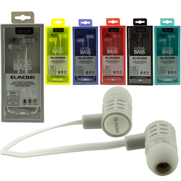 ELMCOEI EV110 MİKROFONLU BOXED COLORFUL EARPHONE