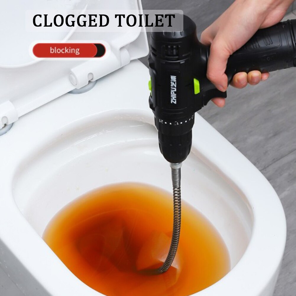 Toilet Kitchen Bathroom Drain Dredging Spring Sink Cleaner Sewer Dredging Tool Drain Snake Spring Pipe Dredging Tool