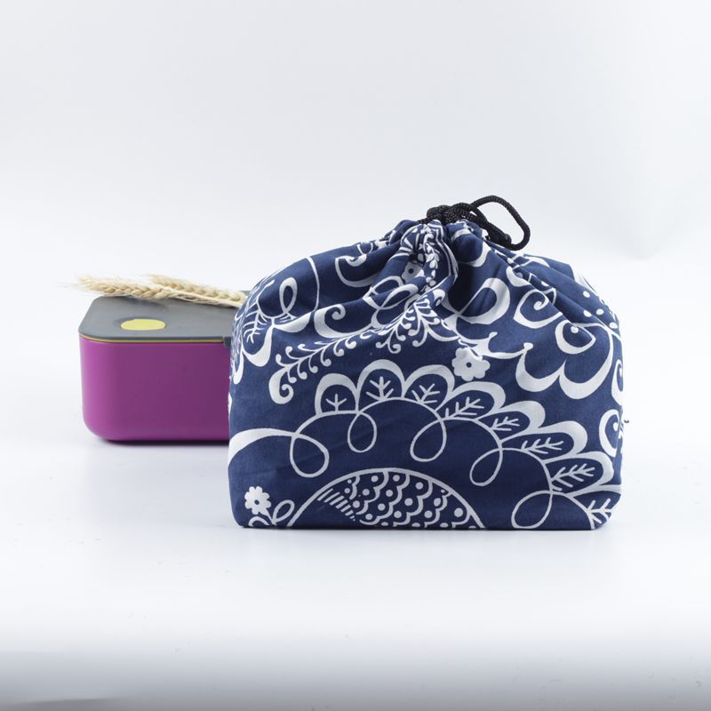 Lancheira portátil estilo japonês, bolsa de cordão para almoço, lancheira com cordão, lancheira, caixa de viagem, piquenique, 1 peça conjuntos de bolsa,: A