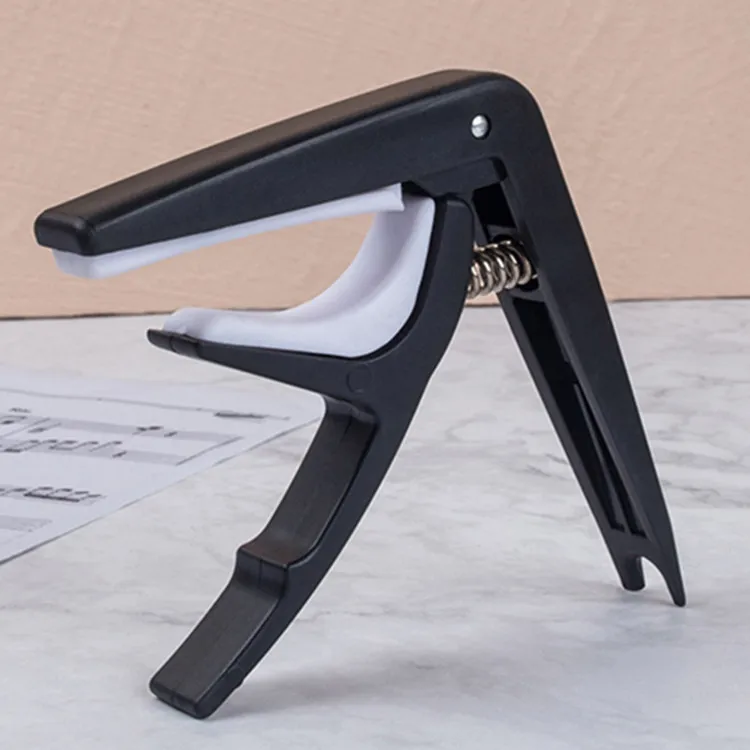 Gitar capo for 6- strengs akustisk klassisk gitar elektrisk gitar stemmeklemme musikkinstrument ukulele bassgitartilbehør: Rød