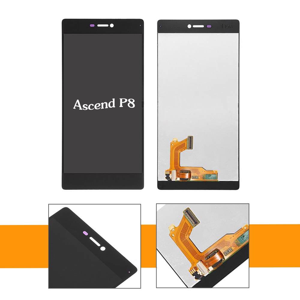 E-familie Für HUAWEI Ascend P6 P7 LCD Display Touchscreen Digitizer Für HUAWEI Ascend P8 Display Montage Ersatz