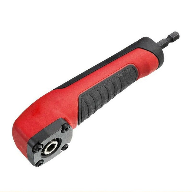 90 Degree Right Angle Extension Driver Drilling Shank Screwdriver 1/4 inch Hex Wrench Drill Bit Magnetic Socket Holder Hand Tool