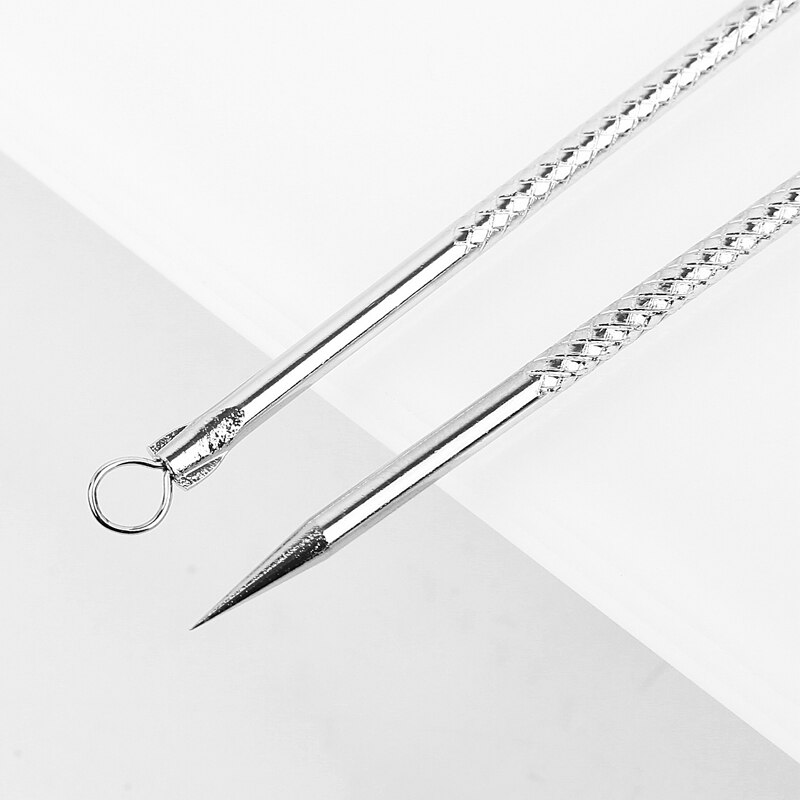 1pcs silver blackhead acne acne blemish remover stainless steel needle removal tool pore cleanser facial skin care