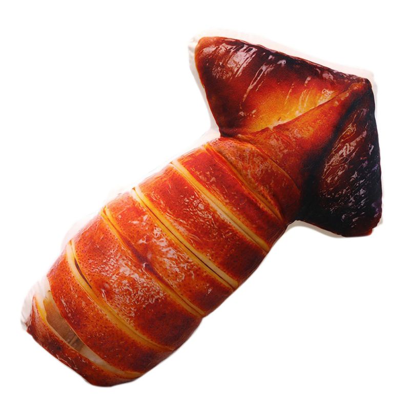 1PC Artificial Food Plush Doll Pillow Funny Fish Chicken Leg Novelty Plush Toy Office Artificial Food Barbecue Pillow: K