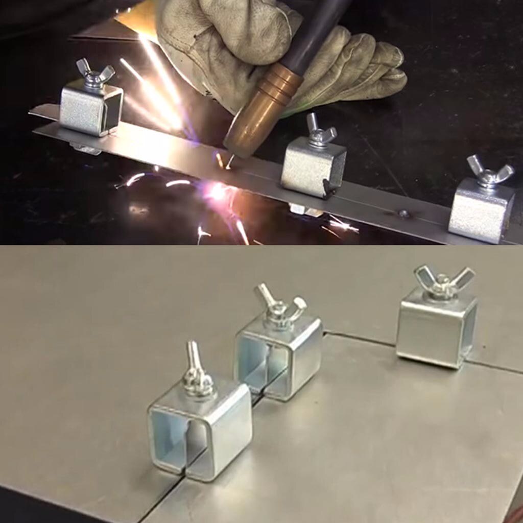 8Pcs Butt Welding Clamps Auto Car Body Metal Sheet Plate Butt Joint Welding Soldering Clamp Sheet Metal Locator Clip Holder