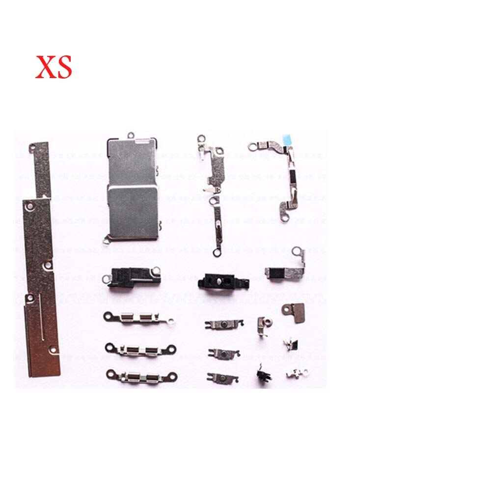 Juego completo de tornillos para iPhone X XS Max 11 Pro Max, piezas de repuesto de reparación, soporte de sujeción, espaciador de almohadilla