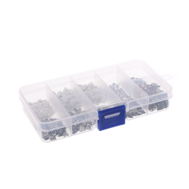 500Pcs/set 10 Value Momentary Tactile Push Button Switch Mini Micro PCB Touch Switch