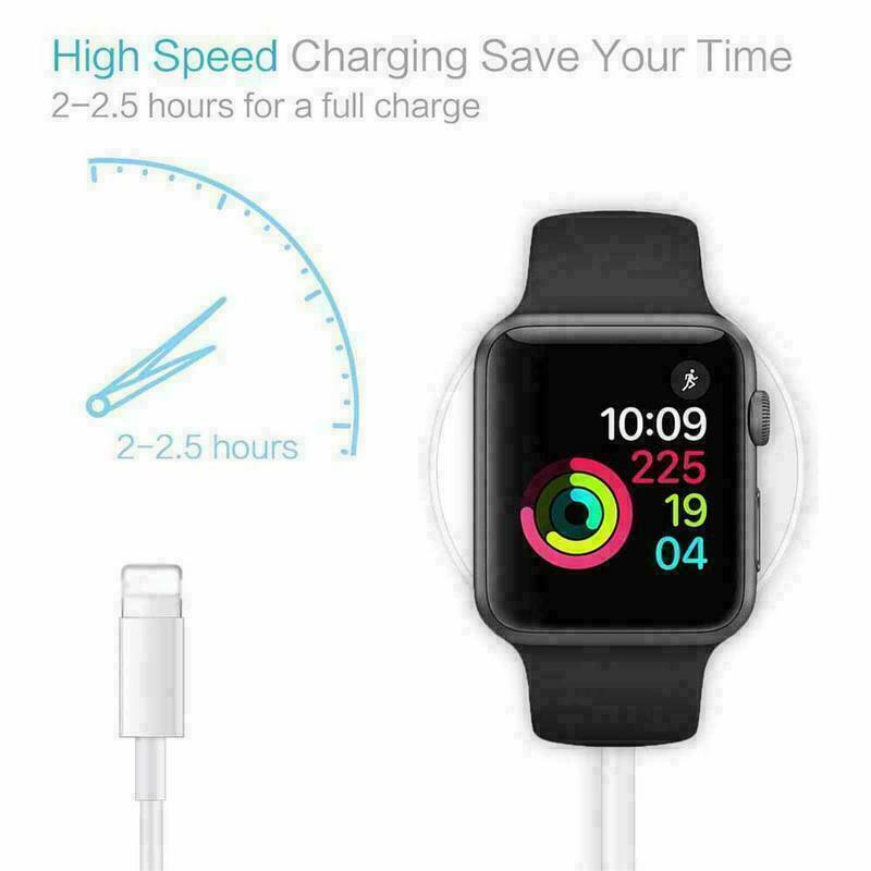 2 In 1 Magnetic Wireless Charger for Apple Watch Series 5 4 3 2 USB Charging Cable 1.2M for IPhone 11 Pro Max XS XR X 8 7 6 Plus