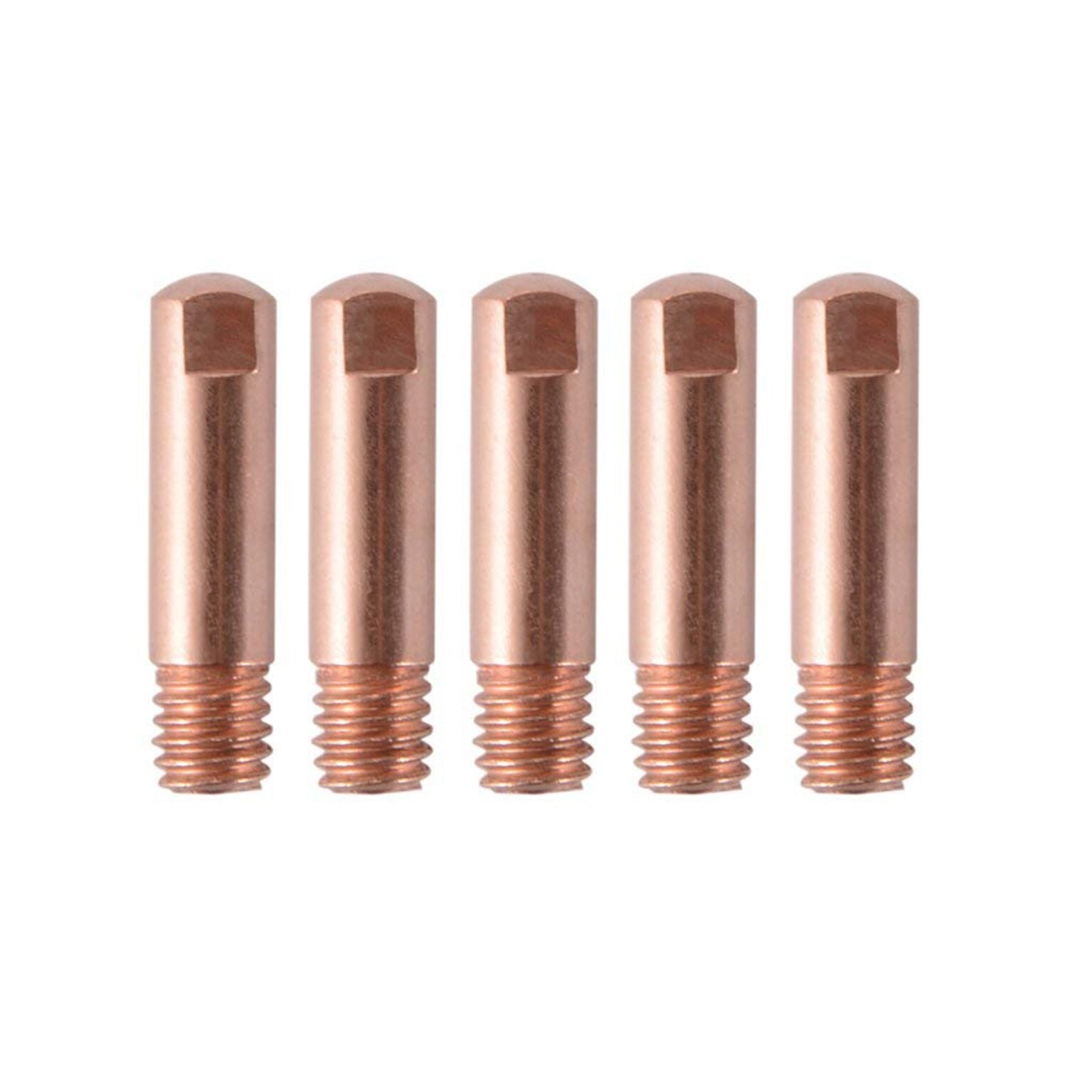 Puntas de contacto de boquilla de soldadura, juego de soporte de conector de Gas M6, Mig/Mag, 15Ak, 0,8x25mm, Ad068 +, 9 unids/set por juego
