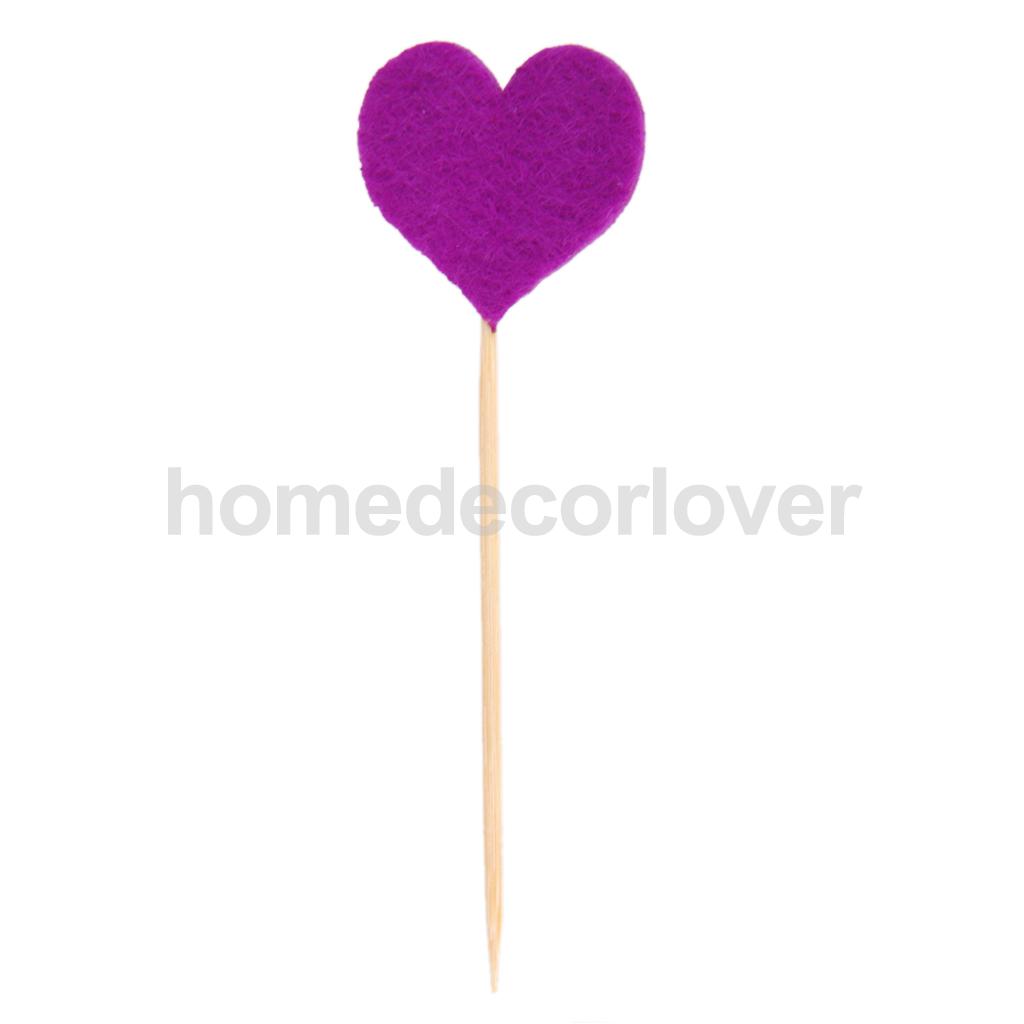 50 Stuks Hart Patroon Voedsel Picks Party Tandenstoker Cupcake Cocktail Decor