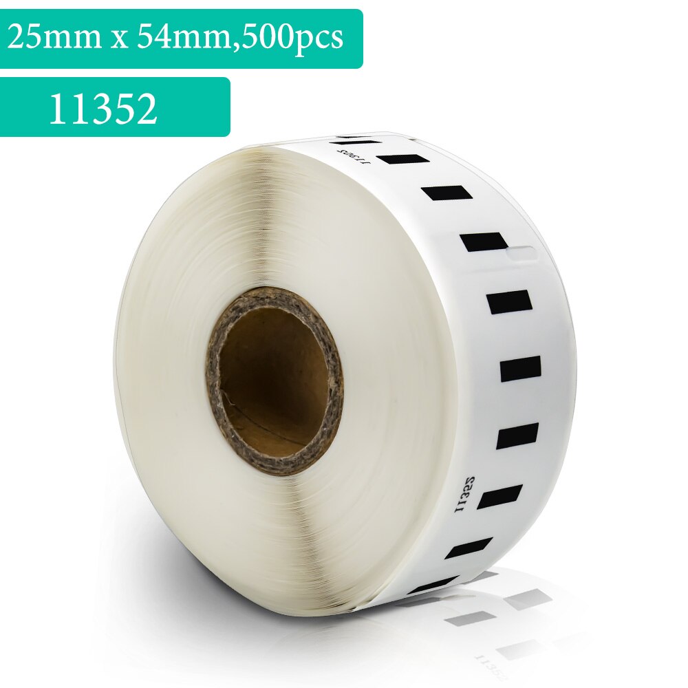 Unismar 1 rolo 11352 papel térmico 25mm * 54mm 500 pces rolo etiqueta compatível para dymo labelwriter 450/450 turbo/450 twin turbo