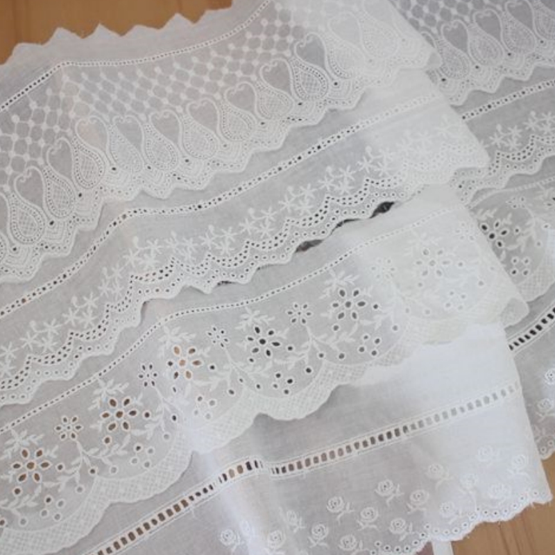 5 Yards/lot Katoen Borduren Kant trim stof, DIY Kleding Gordijn Naaien Materiaal Hulp Materiaal RS4679