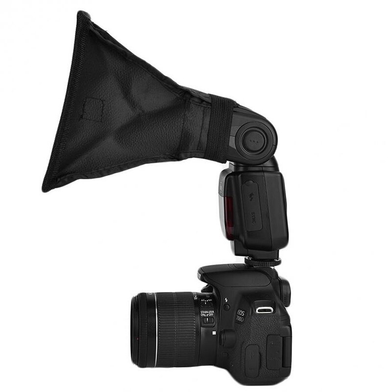 Diffuseur de Softbox Flash de photographie chaude 15X17Cm Kit de Mini Softbox noir pour appareil photo Nikon Canon