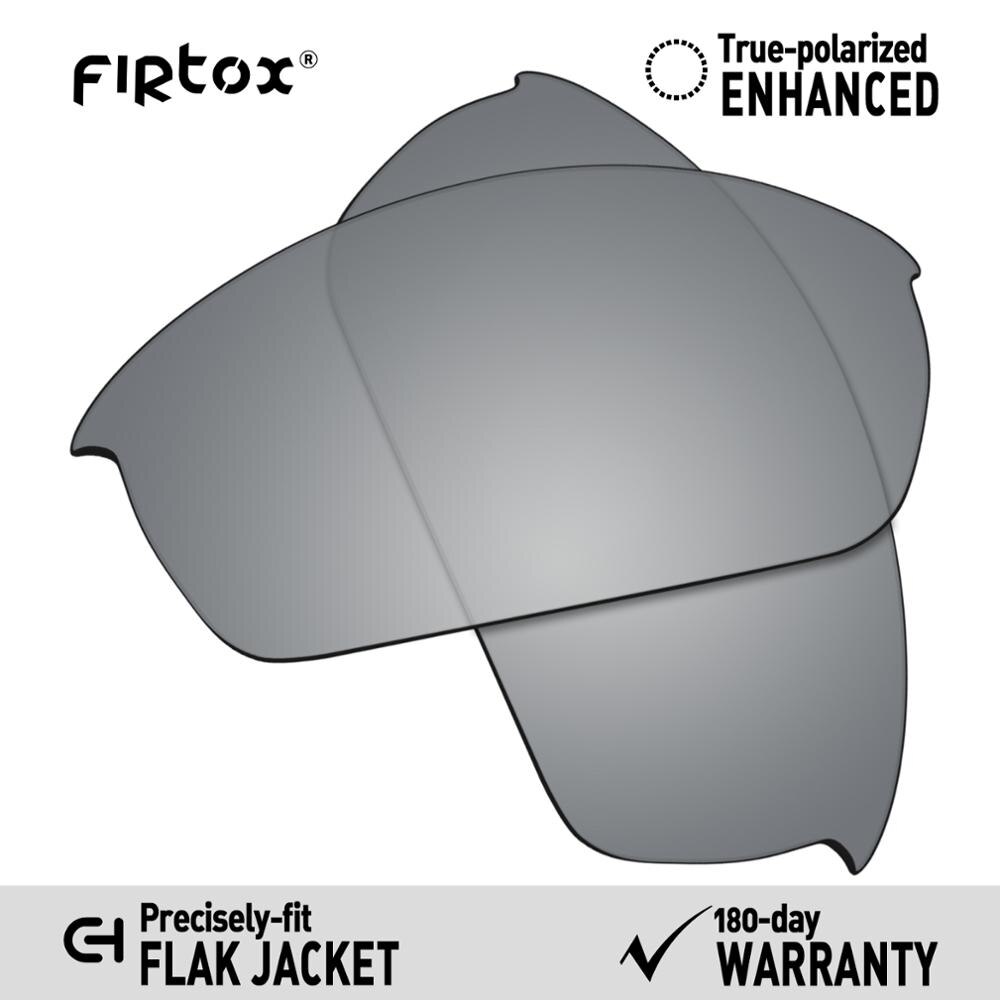 Firtox true  uv400 polariserte linser erstatning til oakley flak jakke solbriller (kun kompatibel linse) - flere farger