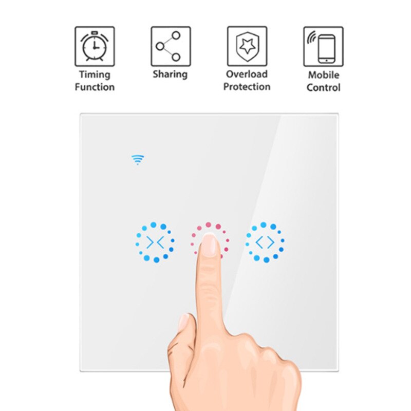 Alexa wi fi inteligente cortina switchfor cego do obturador de rolo elétrica cutain motorizada cortinas controle voz alexa google casa ue/eua