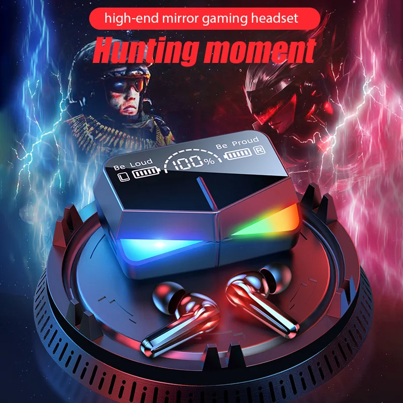 TWS Wireless Bluetooth Headset Gamer LED Digital DIsplay Earbuds With Mic Wireless Headphones Stereo HIFI Bluetooth Earphone