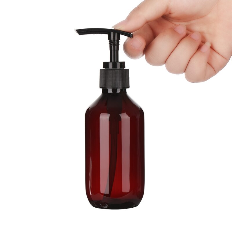 Genopfyldelig flaske badeværelse shampoo flasker flydende sæbe shower gel vask hårbalsam lotions presse dispenser, multi-størrelse