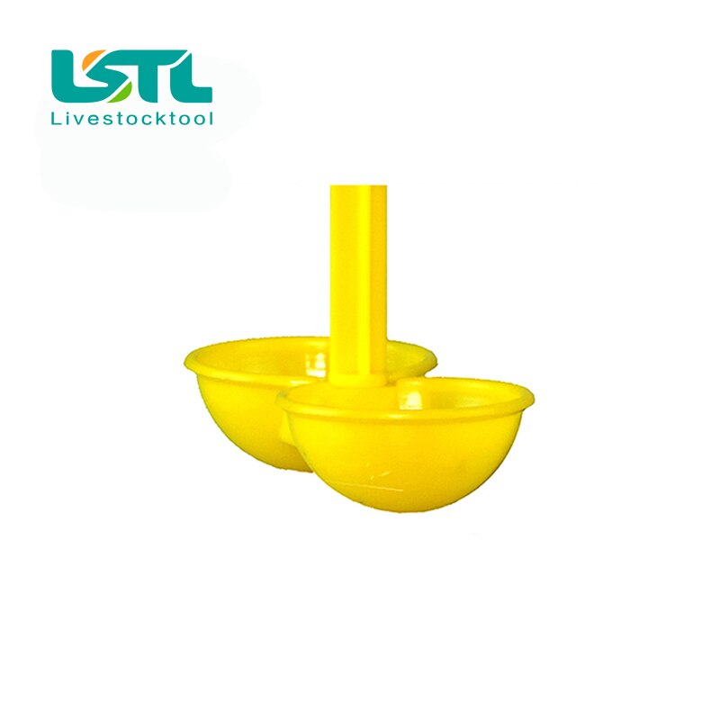 10 Uds aves de corral pollo bebederos de tetina doble colgante tazas de bebedero para pollos aves de corral granja equipo de alimentación al por mayor