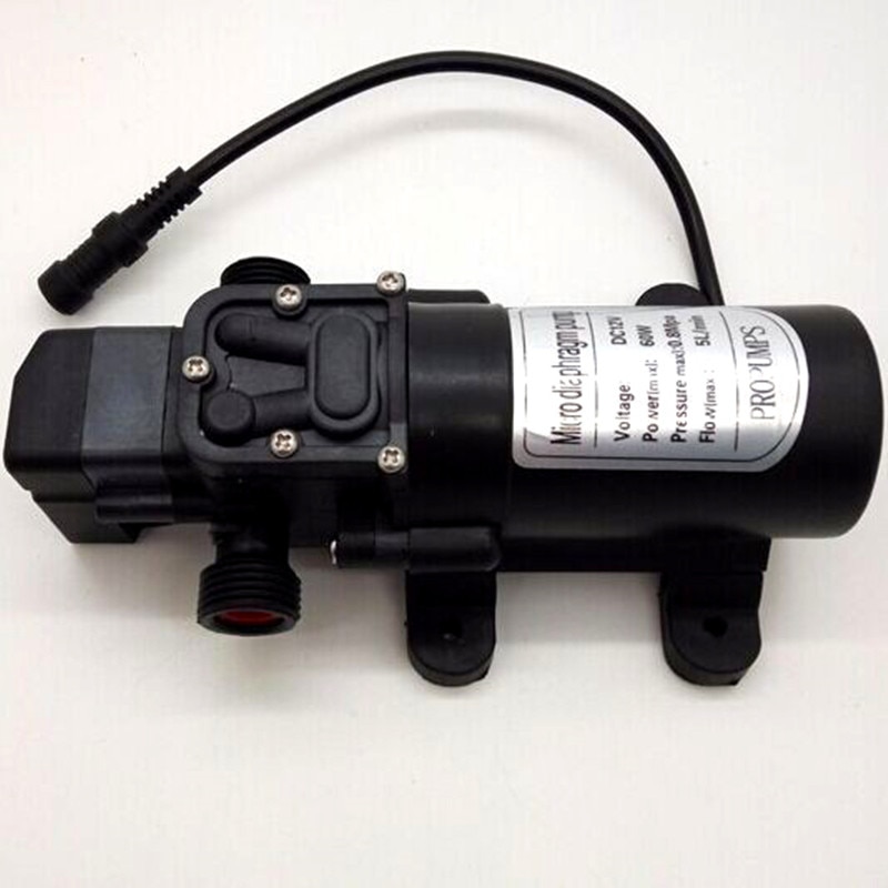 C127 Mini water pump 12V DC 60W self-sucking smart water sprayer water pressure sprayer mini misting pump spray garden pump