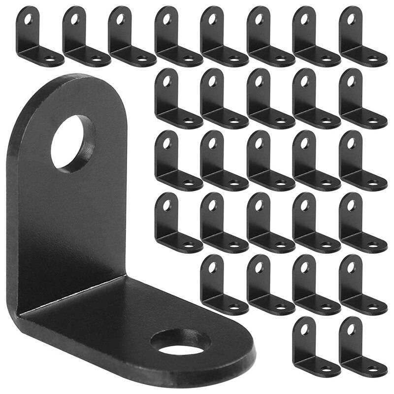 XD-100PCS Angle Bracket,25 x 25 x 2mm Corner Brace, 90 Degree Internal Angle Brackets, Brackets Joint for Wood Furniture