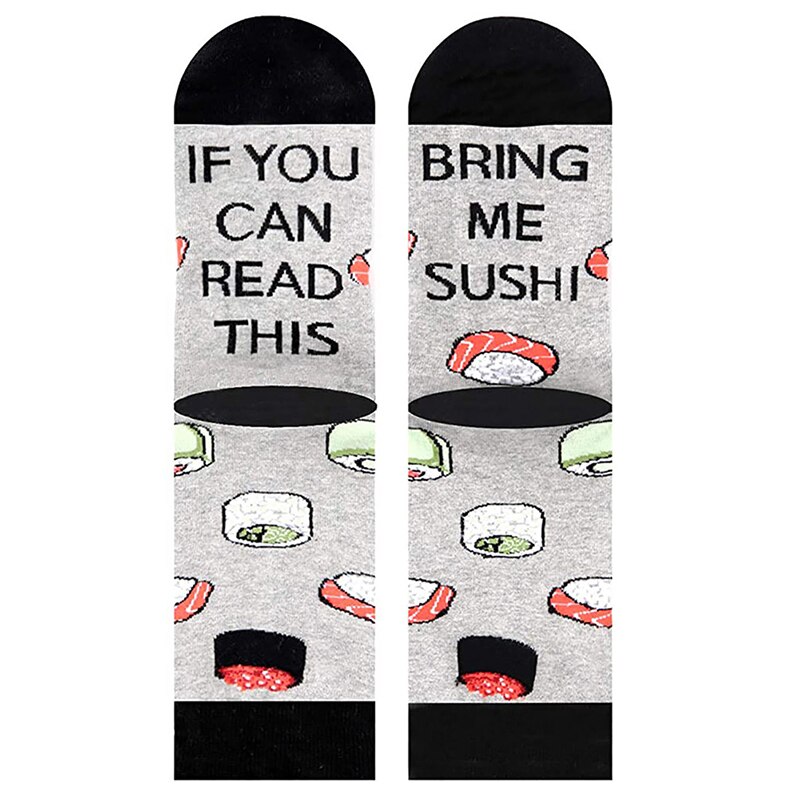 Halloween Kerstcadeau Sok Grappige Sokken Als Je Kan Lezen Deze Sokken Herfst Lente Winter Kniehoge Thuis sport Scoks: Grijs