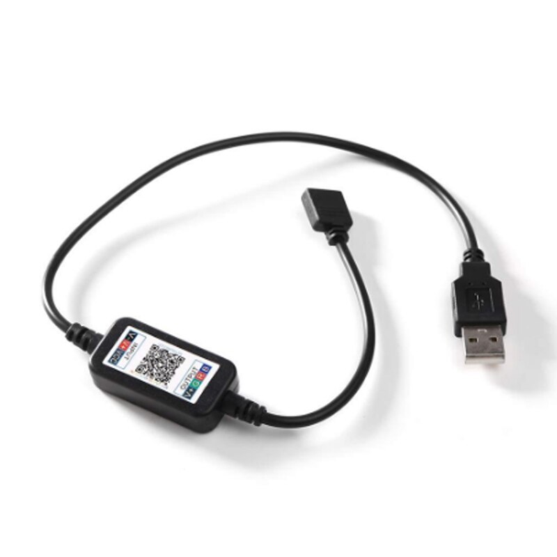 DC5V USB led strip controller suitable for 5050 2835 RGB light strip computer TV background light indoor lighting transformation: Bluetooth