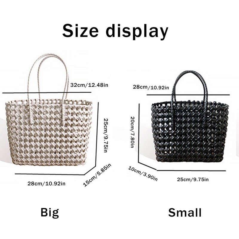 Sommer Tasche Frauen Neue Hand Gewebt Bote Tasche Hand Einzigen Schulter Tasche Hohl Gemüse Korb lässig Reise Strand tasche