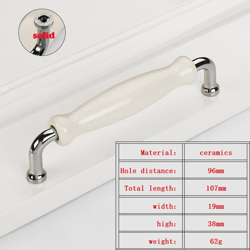 Ceramiczne drzwi uchwyty i pokrętła nordycki meble uchwyt biurko gałka szuflady uchwyt szafki kuchenne i uchwyt kredens sprzęt kuchenny: 96-3