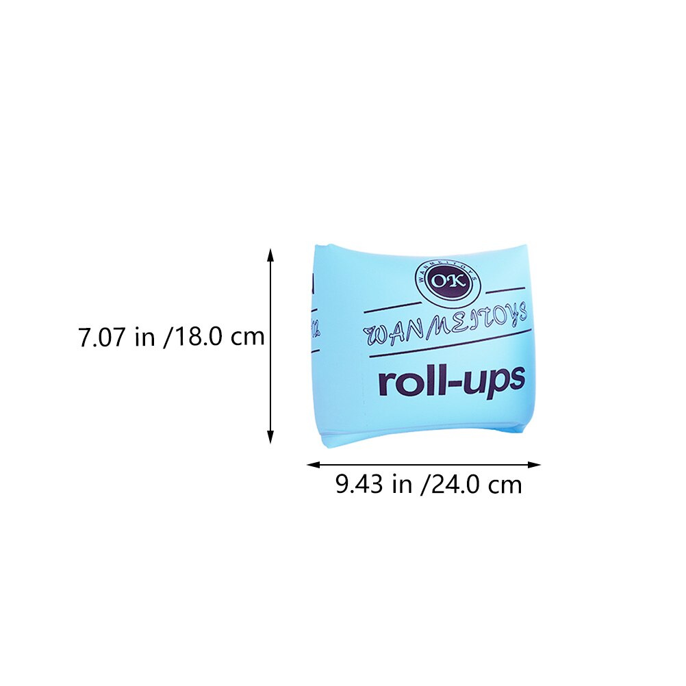 2 Pairs Floating Swim Arm Bands Inflatable Floater Sleeves Swimming Arm Rings