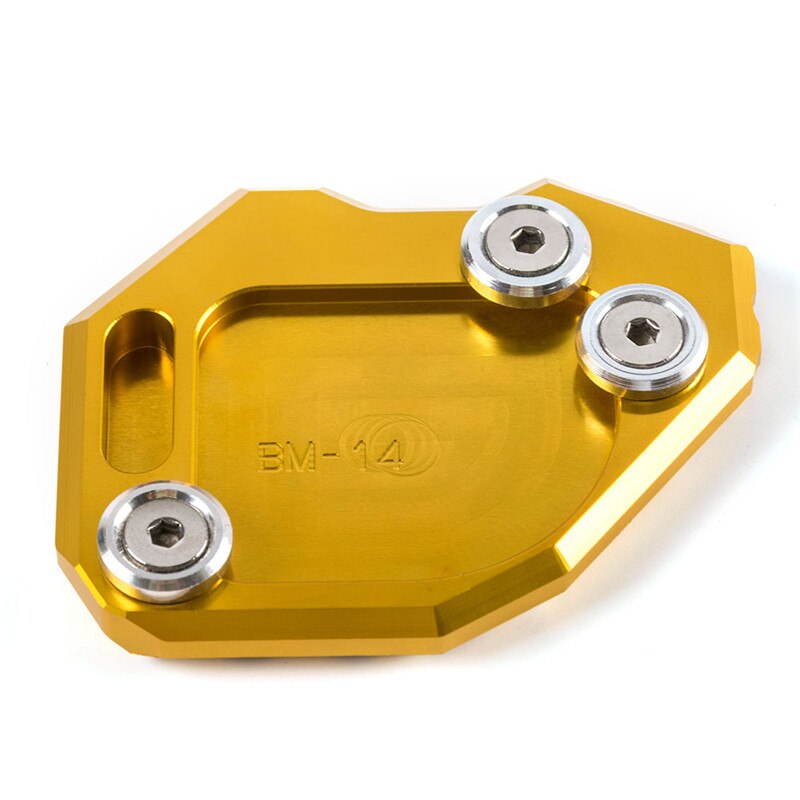 Kickstand Extension Plate Foot Side Stand Enlarge Pad Support Plate For BMW F800GS F800 GS F 800 GS: Gold