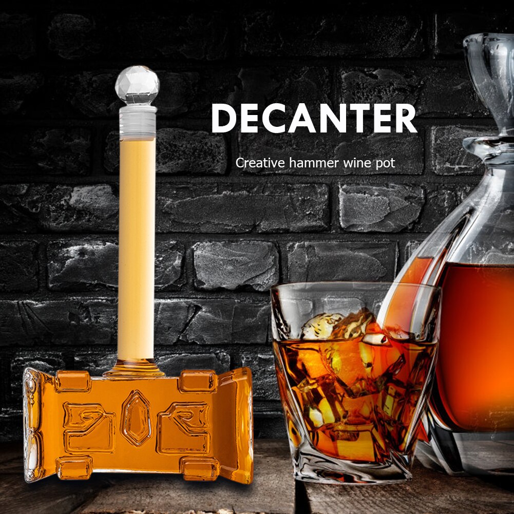 400Ml Hamer Vormige Rode Wijn Schenker Beluchter Bar Accessoires Champagne Brandy Wodka Bril Whisky Karaf Fles Pub Familie