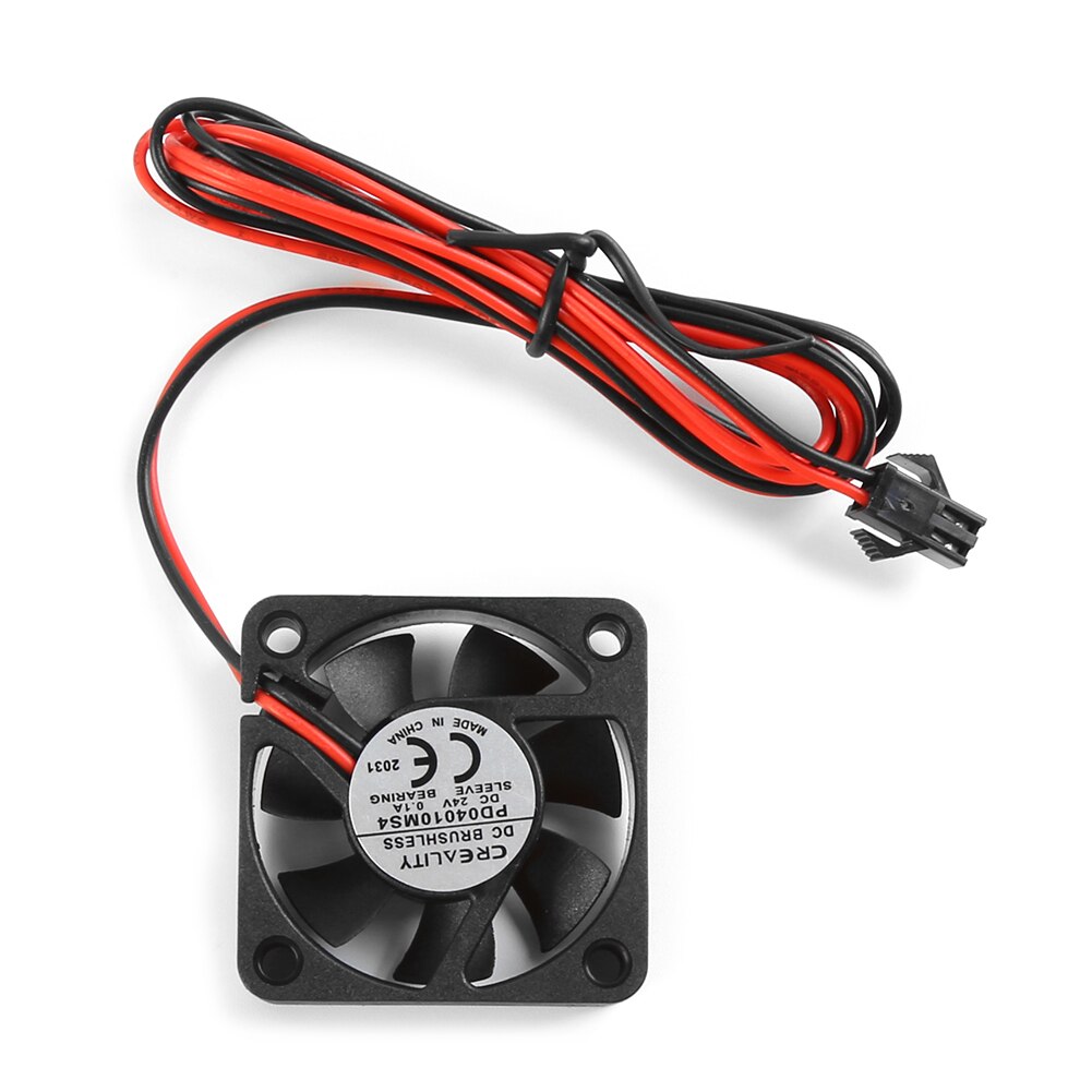 Ventilador de refrigeración para impresora 3D Creality Ender-3/Ender-3 Pro/CR-10s, ventilador circular con disipación de calor de bajo ruido, 24V, 4010