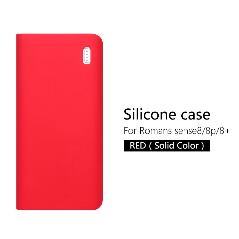Soft Silicone Case Cover for Romoss Sense 8 / 8+ Mobile Power Soft Silicone Anti-collision Anti-skid Cover Romoss Sense 8 Case: 1