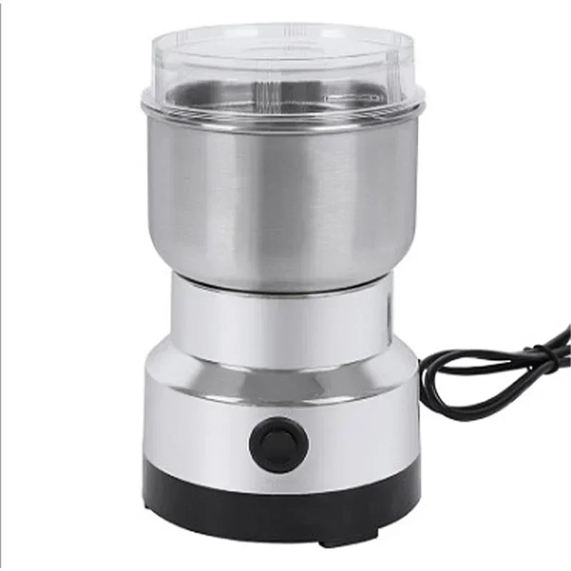 400W Stainless Electric Grinder Baby Food Pulverizer Coffee Beans Mill Grinder Fast Grinding Multifunction Smash Machine: WHITE / EU