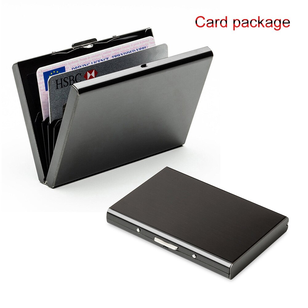 Creditcard Wallet Mannen Rvs Bankkaart Geval Waterdichte Rfid Blocking Cover JRDH889